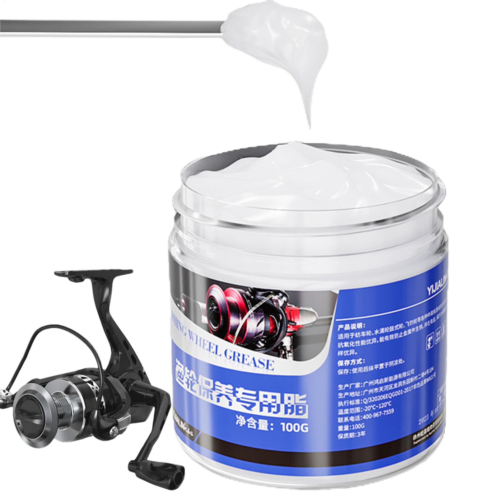 Reel Grease - 釣り用リールグリース 釣り用リールオイル 効果的な釣り用リールケアアクセサリー 100g 釣り用リール潤滑剤 効果的