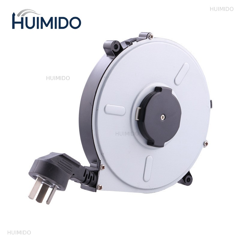 Electric Reel - 220V/50HZ 125V/60HZ 1000-2000W 電動延長コードリール 防火素材 自動電源コード収納装置