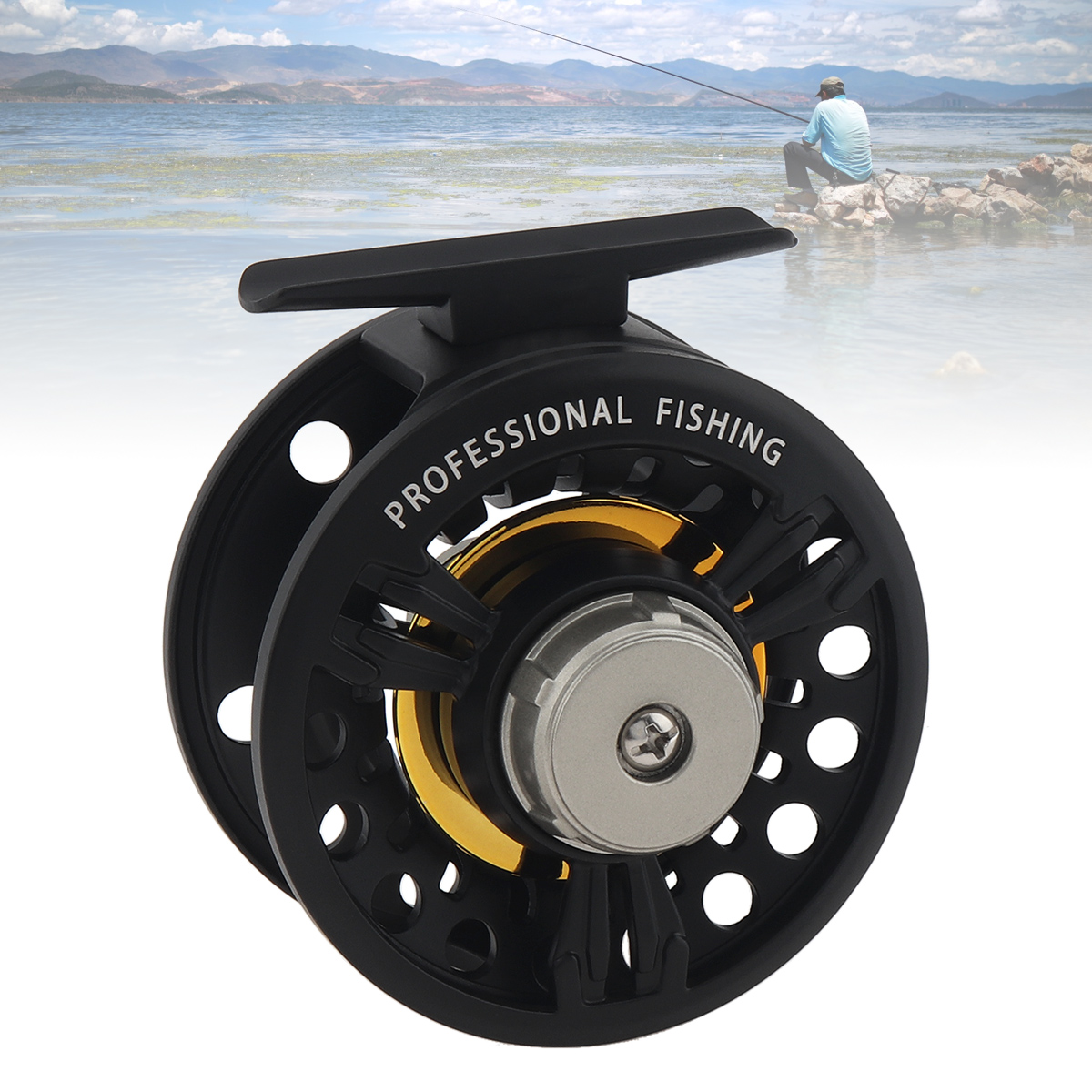 Ice Fishing Reel - 3BB ボールベアリングフルメタルフライフィッシュギアアイスフィッシングホイール、左/右交換可能な釣りリール