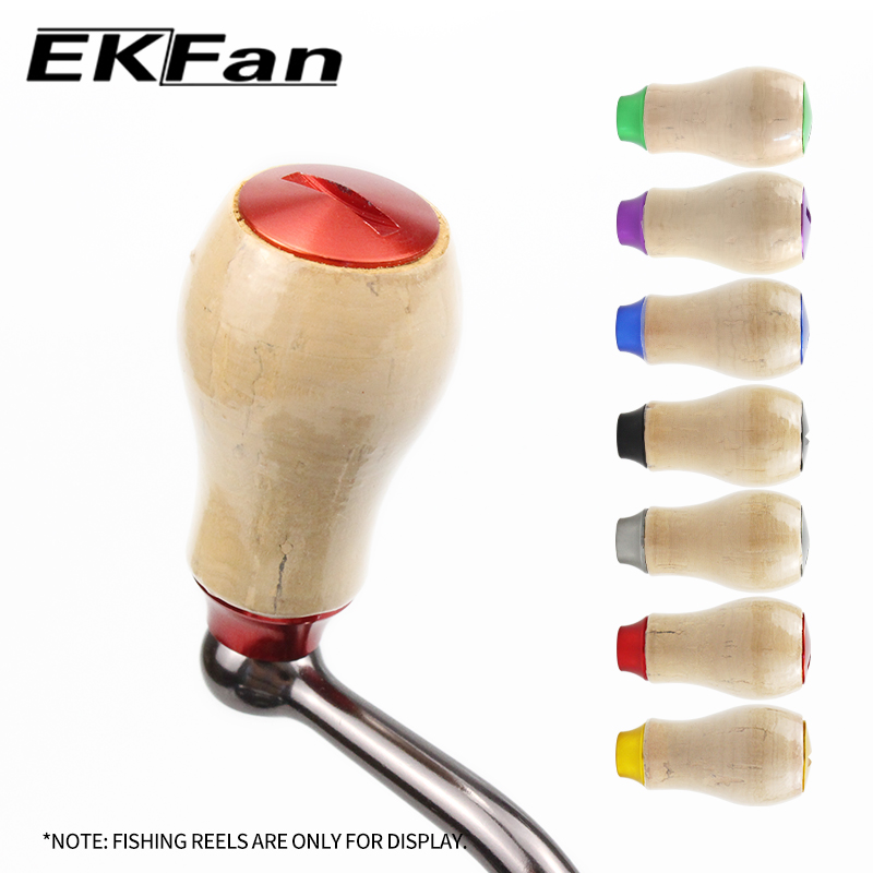 Trolling Reel - EKFan コルク製フィッシングリールノブ D/Sシリーズ 5000未満のスピニング・ベイトキャスティングリールハンドル用 DIYパーツ アクセサリー