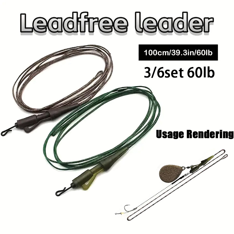 Baitcasting Reel - 3/6個入り CarpCarp 釣り糸 レディータイド 100cm/27.22KG ヘリコプターチョッドリグ
