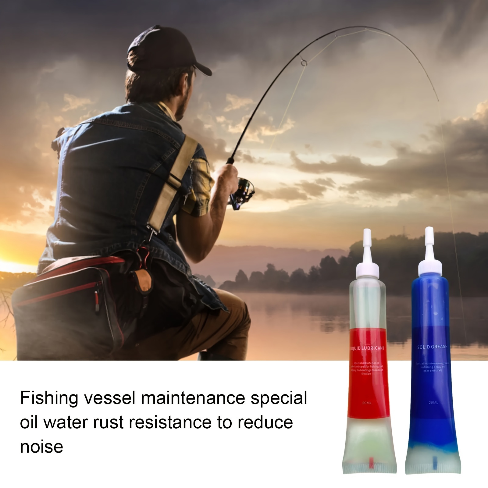 Reel Grease - 4個入り釣り用リールメンテナンスキット 釣り用リール保護グリース＋潤滑油 釣り用リールベアリングメンテナンスオイル