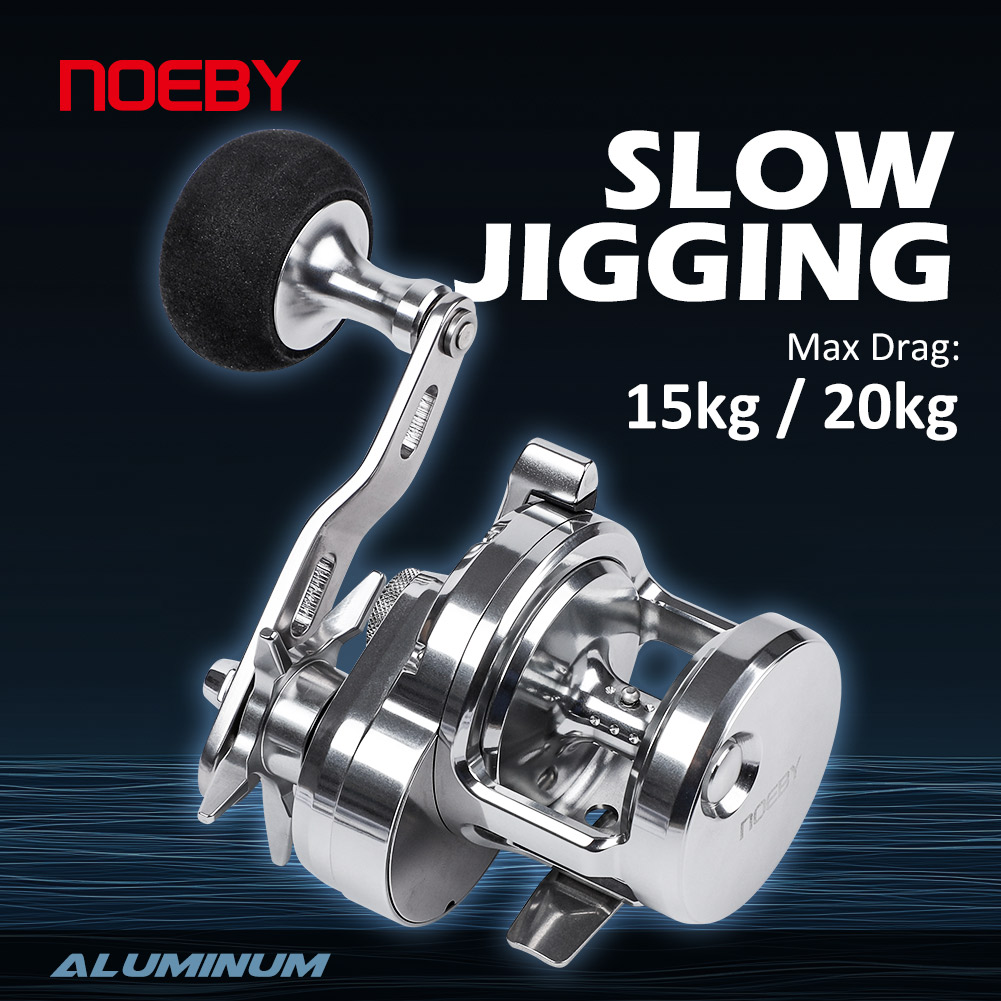 Trolling Reel - NOEBY スローピッチジギングリール JG1500 JG2500 アルミ合金 スタードラッグ