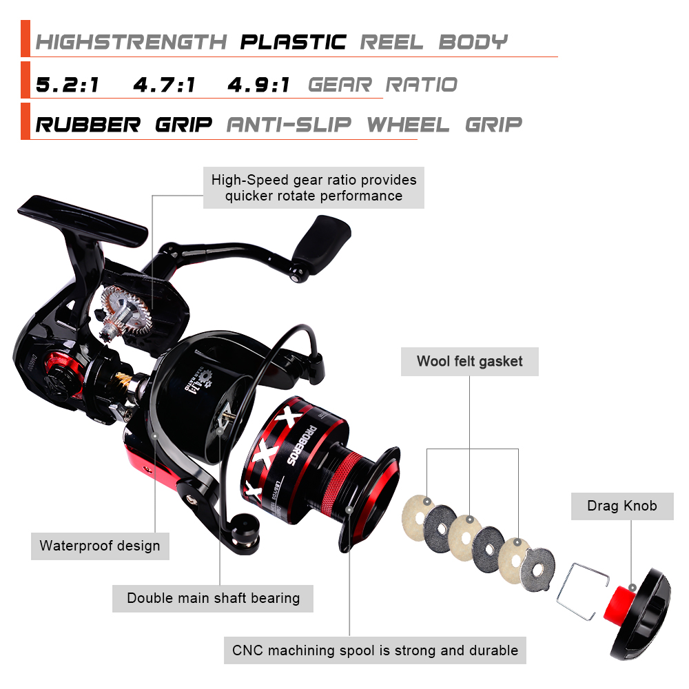 PROBEROS スピニングリール 9-23 キロ最大ドラッ - Trolling Reel のレビューと価格