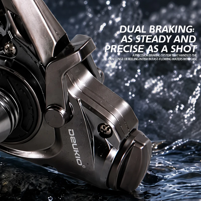 DEUKIO ミニダブルブレーキデザイン釣りスピニングリール - Ice Fishing Reel のレビューと価格